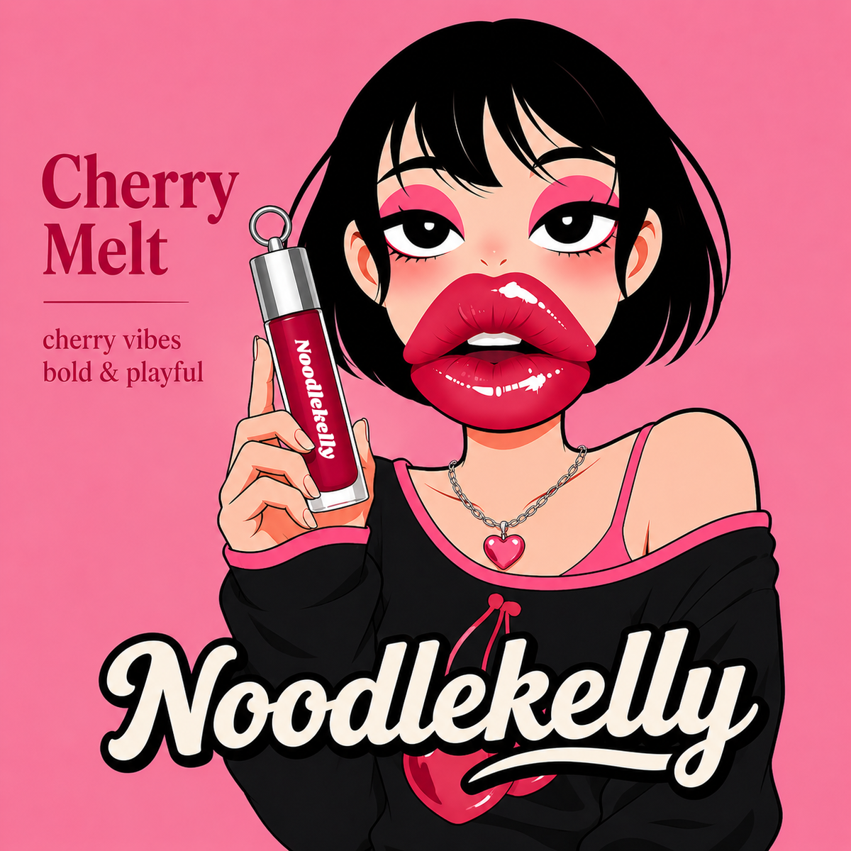 NoodleKelly Cherry Melt Lipgloss