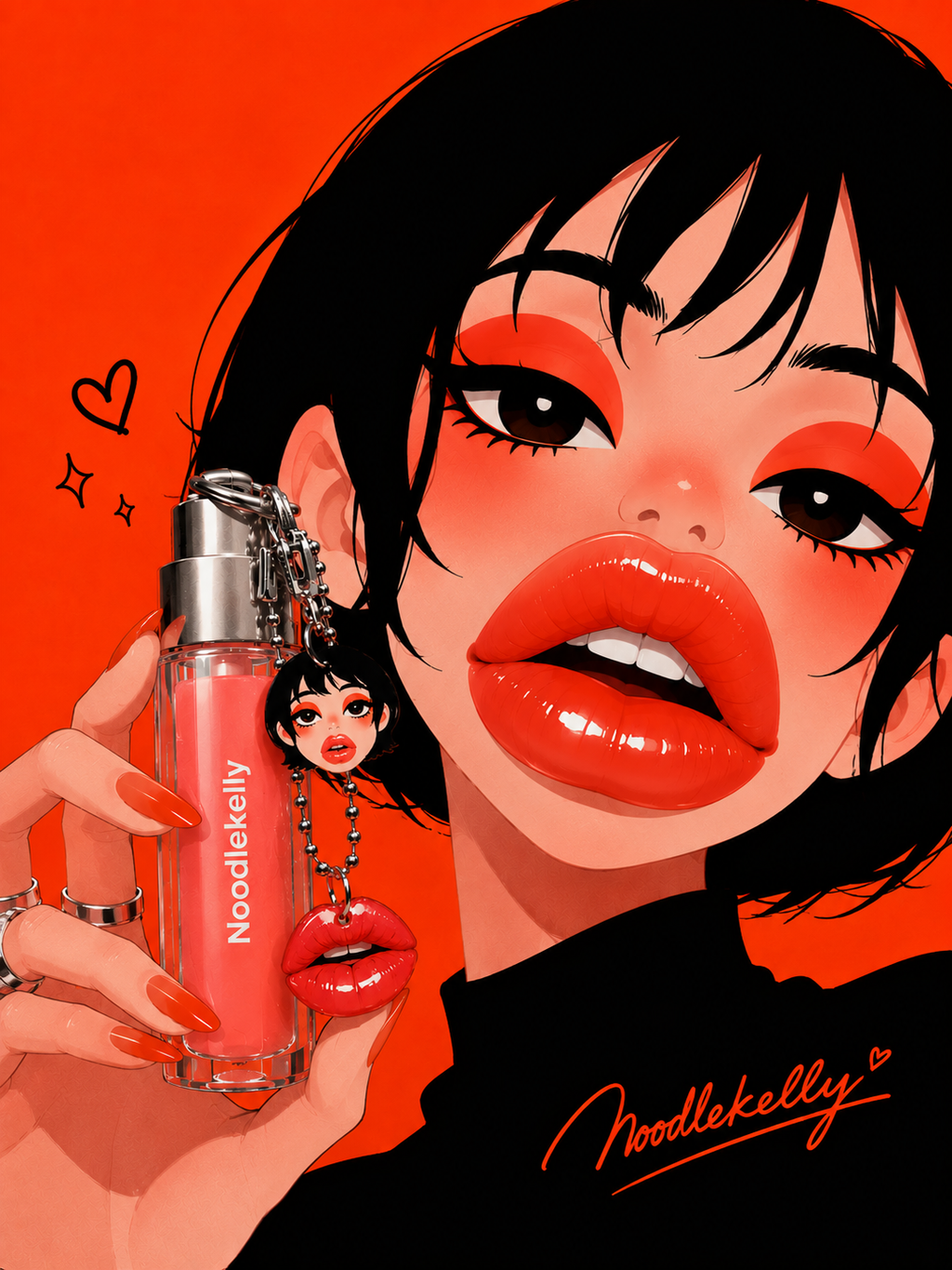 Noodlekelly Milk Pink Lipgloss